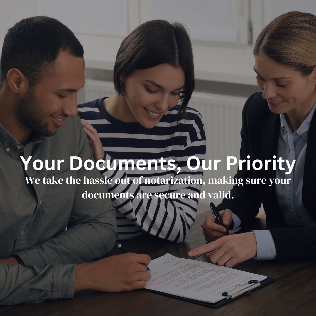 SignSolNotary's tweet image. Your Documents, Our Priority
We take the hassle out of notarization, making sure your documents are secure and valid.
#DocumentPriority #NotaryServices #SecureSigning #SignatureSolutions #LegalSupport #MobileNotary #CertifiedNotary #ReliableService