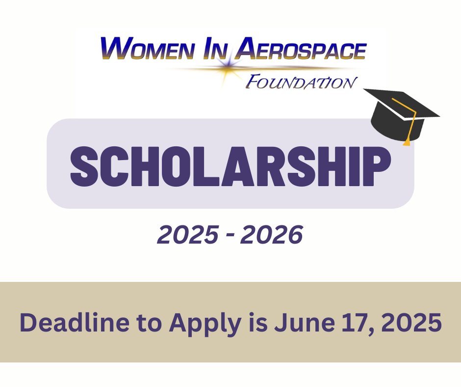 Applications are NOW OPEN for the 2024-2025 WIA Foundation Scholarships!

Learn more and apply: womeninaerospacefoundation.org/foundation/#sc…