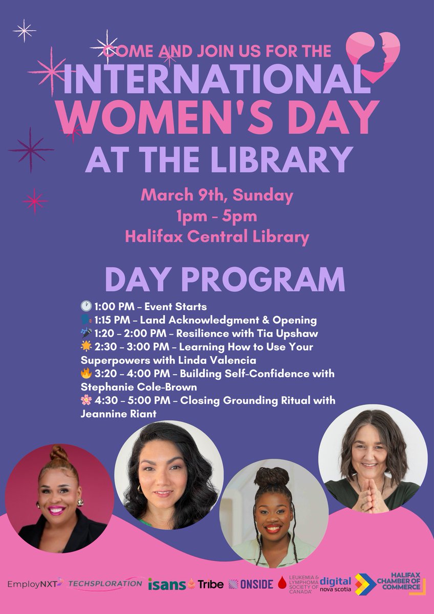 Techsploration (@techsploration) on Twitter photo We’re just a few days away from the <a href="/FemEntity/">Your Sovereign </a> International Women’s Day Program on March 9th at the Halifax Central Library! This event is focused on empowering women and fostering connections, and we'd love to see you there! #AccelerateAction #IWD2025 We’re just a few days away from the <a href="/FemEntity/">Your Sovereign </a> International Women’s Day Program on March 9th at the Halifax Central Library! This event is focused on empowering women and fostering connections, and we'd love to see you there! #AccelerateAction #IWD2025