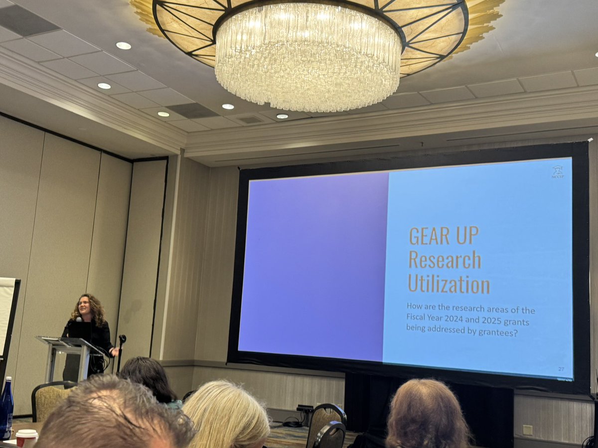 Check out Indiana GEAR UP PI, Dr. Bolshakova representing on the national stage how we use research to guide program development 📈, decision making 🤔, and impact💥 👏 #GEARUPworks 

<a href="/PurdueEDU/">Purdue College of Education</a> <a href="/edpartnerships/">NCCEP</a> <a href="/HigherEdIN/">Indiana Commission for Higher Education</a>