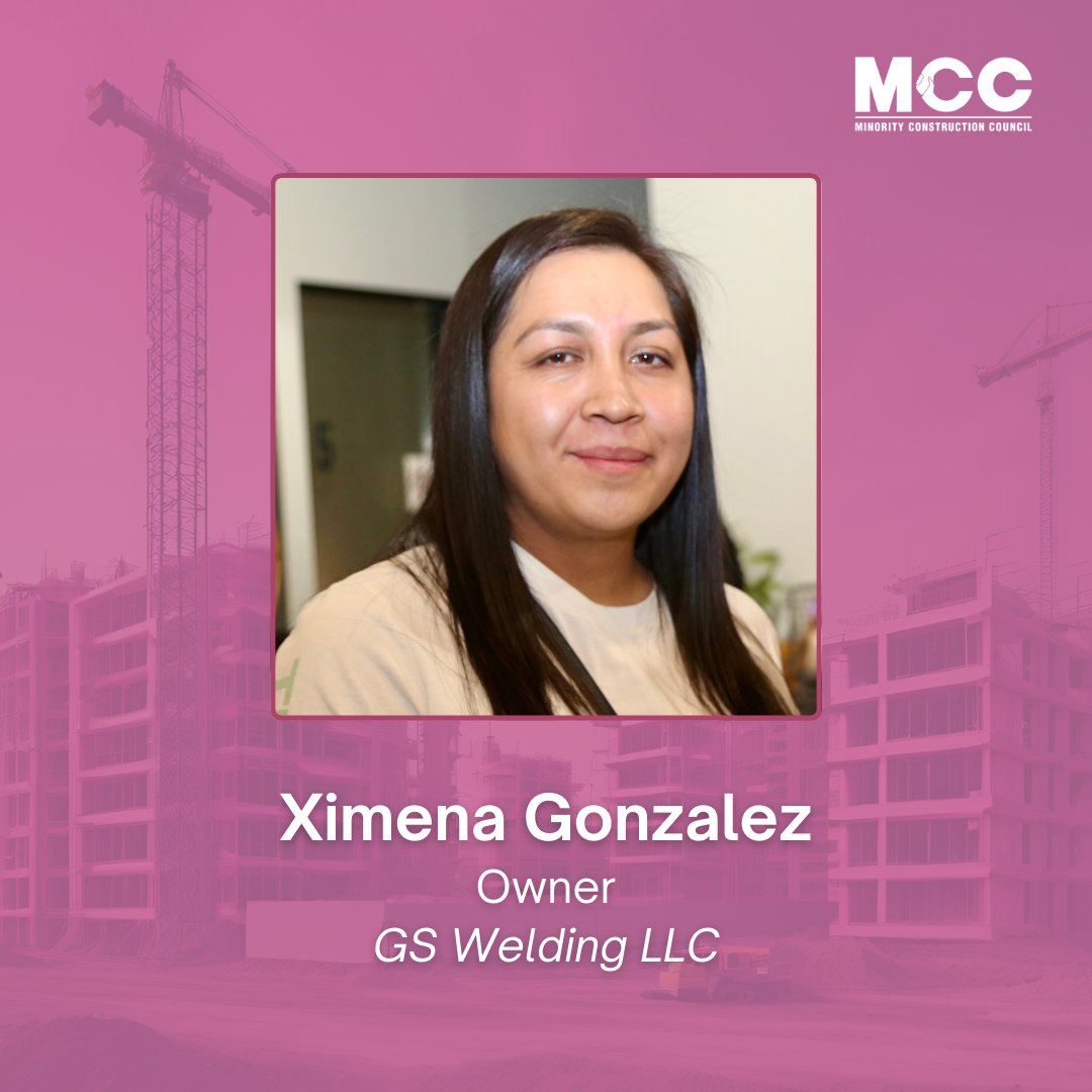 Meet one of our guest panelists, Ximena Gonzalez, Owner of GS Welding LLC, who will speak at Women of Construction on March 6.

#womeninconstruction #mcc #guestspeaker #construction