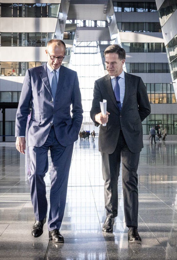 Mark Rutte (@secgennato) on Twitter photo Had a good informal discussion with <a href="/_FriedrichMerz/">Friedrich Merz</a> on NATO priorities today. It’s vital that we invest more in defence, increase defence production & continue to support Ukraine. Your leadership will be crucial. Looking forward to welcoming you for an official visit in future! Had a good informal discussion with <a href="/_FriedrichMerz/">Friedrich Merz</a> on NATO priorities today. It’s vital that we invest more in defence, increase defence production & continue to support Ukraine. Your leadership will be crucial. Looking forward to welcoming you for an official visit in future!