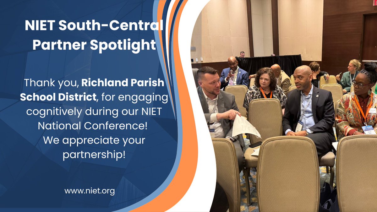 TDHam08 (@theresahamiton) on Twitter photo .<a href="/NIETteach/">National Institute for Excellence in Teaching</a> South-Central Partner Spotlight! Thank you for allowing us to support your journey toward instructional excellence through our partnership.
Morehouse Parish
Richland Parish
Riverview Schools
Augusta Schools
<a href="/amyygayle/">Amy Y. Gayle</a>
<a href="/ChristinaHulin/">Christina Hulin</a> .<a href="/NIETteach/">National Institute for Excellence in Teaching</a> South-Central Partner Spotlight! Thank you for allowing us to support your journey toward instructional excellence through our partnership.
Morehouse Parish
Richland Parish
Riverview Schools
Augusta Schools
<a href="/amyygayle/">Amy Y. Gayle</a>
<a href="/ChristinaHulin/">Christina Hulin</a>