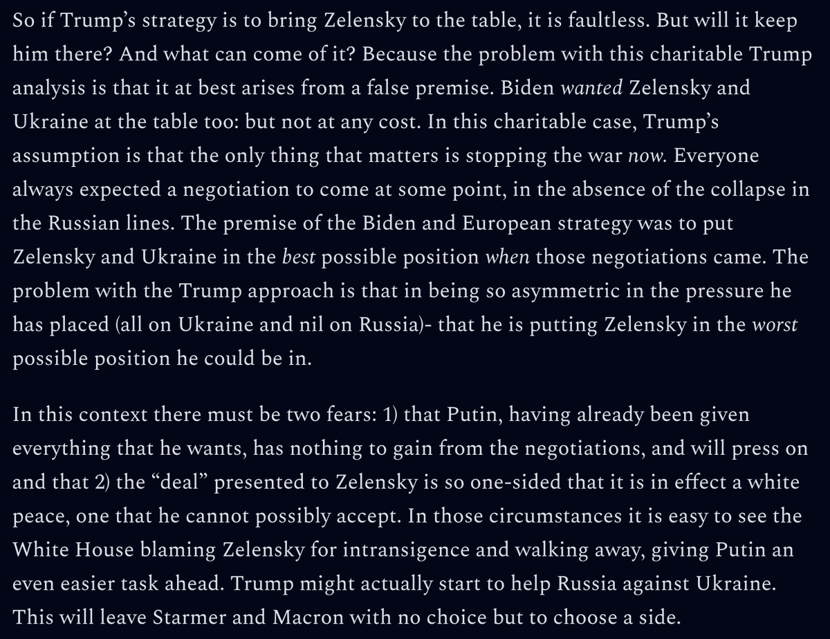 Trump is setting Zelensky up for an appalling choice: surrender or blame.  open.substack.com/pub/goodalland…