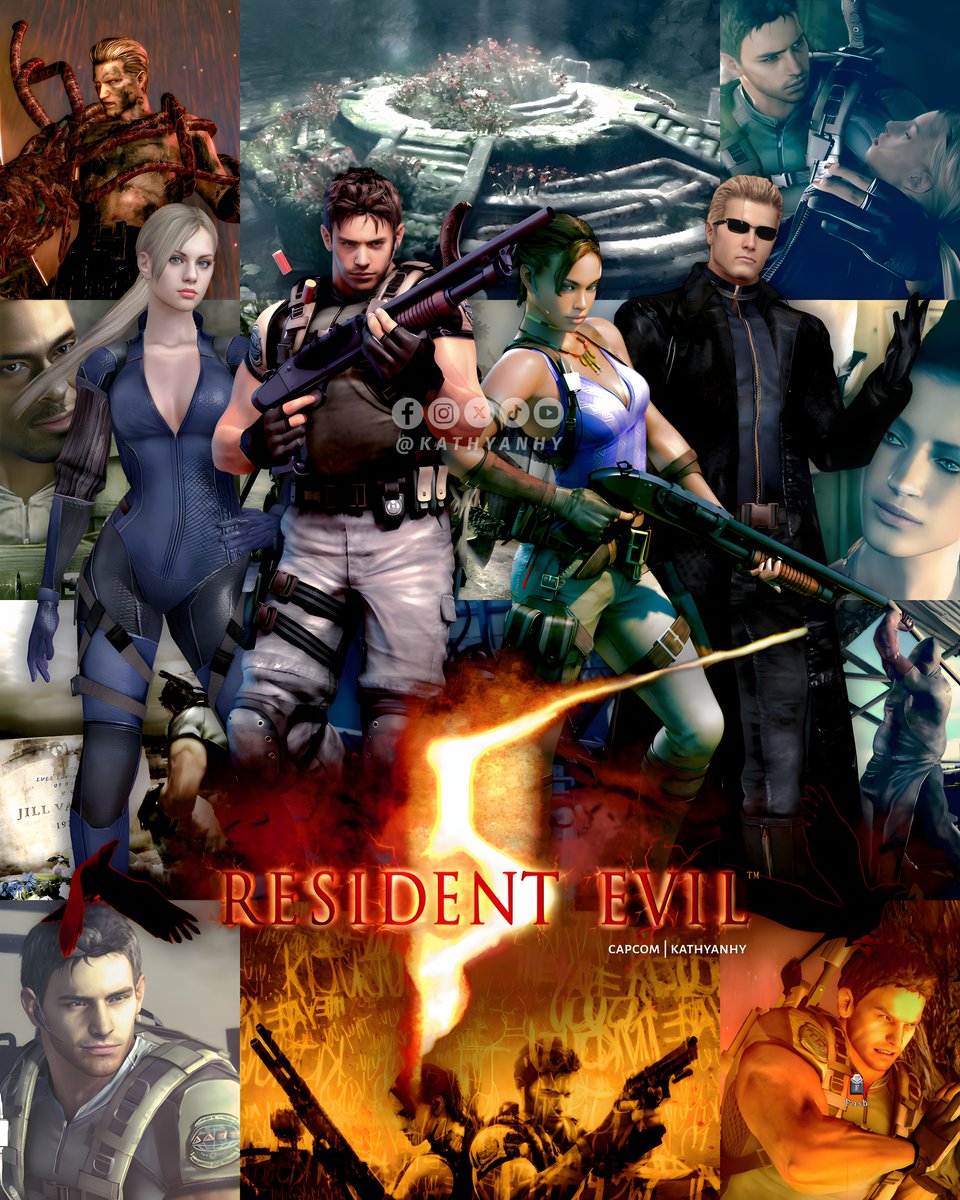 kathyanhy's tweet image. Today is the 16th Anniversary of Resident Evil 5 🌋

On March 5, 2009, Capcom released Resident Evil 5 for PlayStation 3 and Xbox 360 in Japan.

The title also called Biohazard 5 was an evolution of the genre, building on the features of the previous title in the series with an…