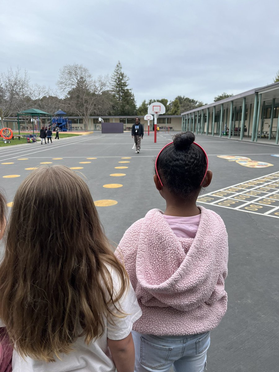 Rain can’t stop the fun! Always a good week when Coach Bryant is here!! 🌧️ 🐝 <a href="/PaloAltoUnified/">PAUSD</a>