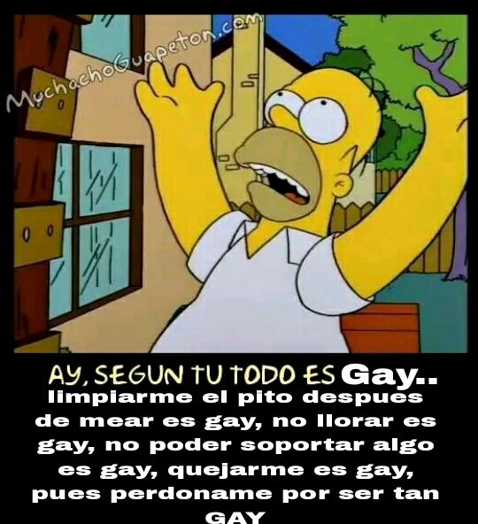 Porque ahora todo te hace gay?