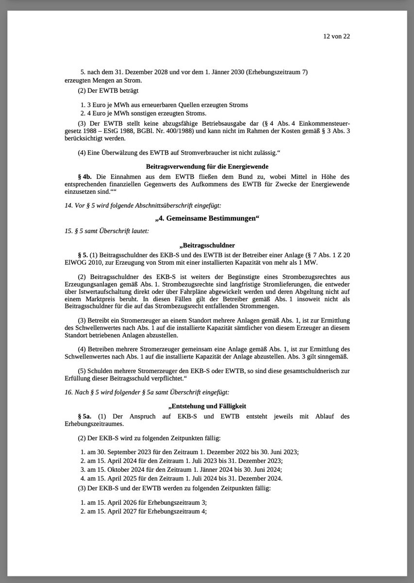 thomaseisenhuth's tweet photo. !!!VOLLKOMMEN GEISTESKRANK!!!

Österreichs neue Regierung, eine Koalition von Wahlverlierern, will am Freitag, dem 07. März 2025 mit einem neuen Gsetz dem Wirtschaftsstandort Österreich deutlich schaden.

ALLE Stromerzeuger mit einer Mindestleistung von 1 MW sollen dann ab April 2025 eine Strafabgabe von 3 Euro/MWh für "gute" Erzeugung aus ineffizienter Zufallsenergie aus Wind und Solar sowie effizienter Wasserkraft und 4 Euro/MWh für "böse" Erzeugung aus hoch effizientem Erdgas zahlen.

Außerdem müssen die Erzeuger (auch Punpspeicherkraftwerke) Einnahmen von mehr als 100 Euro/MWh an den vollkommen unwirtschaftlich agierenden Staat abgeben, der durch seine eigene geisteskranke Energiepolitik selbst Verursacher der hohen Energiepreise ist, weil die Politik ernsthaft glaubt, mit Verknappung, Verboten, Strafgeldern und Subventionen die Welt zu retten. 

Die Einnahmen aus den beiden Zwangsabgaben sollen ausschließlich zur Umsetzung der grünen Energiepolitik dienen, also mehrheitlich der weiteren Subventionierung von Zufallsstrom, den physikalisch und volkswirtschaftlich niemand braucht.

Den ganzen Zirkus kann man sich sparen, wenn man nur eine Sache tut:

Bei der Marktprämie und dem Marktverzerrungspreis der OEMAG muss nur bei negativen Strompreisen, ab der ersten Stunde mit negativem Preis, dieser an die Erzeuger weiter verrechnet werden, schon kann man sich den Großteil des Stromnetzausbaus von 9 Milliarden Euro sparen, die man als Staat dann nicht von den Bürgern per Steuern, Abgaben und via Netzentgelten als Stromnetzbetreiber einsammen und weiterleiten muß. Die Stromkosten sind dadurch dann niedriger, weil die gewollte Ineffizienz der Energieversorgung, Energiewende genannt, deutlich reduziert wird. Die Betreiber von Photovoltaik-Anlagen, werden von selbst zunehmend ihre Anlagen bei fehlendem Strombedarf abregeln und in Speicher investieren. 
Die Donaukraftwerke müssen dann nicht mehr im Sommer - wie bisher - wegen des bestehenden politisch gewollten Solar- Fehlanreizsystems abgeregelt werden, die eigentlich die Stromversorgung stabil halten sollen. Und der Solar-Sinnlos-Strom muß dann auch nicht mehr zu Negativpreisen im Ausland entsorgt werden, wo er gar nicht bestellt wurde.

Das oben beschriebene Gesetzesvorhaben ist genauso sinnvoll, wie fleißige Arbeiter mit extra hohen Steuern zu bestrafen, um faule Arbeiter mit den Steuereinnahmen per Bonus zu belohnen. 

#Österreich #Irrsinn #Energie #Strom #Gesetz #SPÖ #ÖVP #NEOS #EnergiewendeInsNichts #Wirtschaft