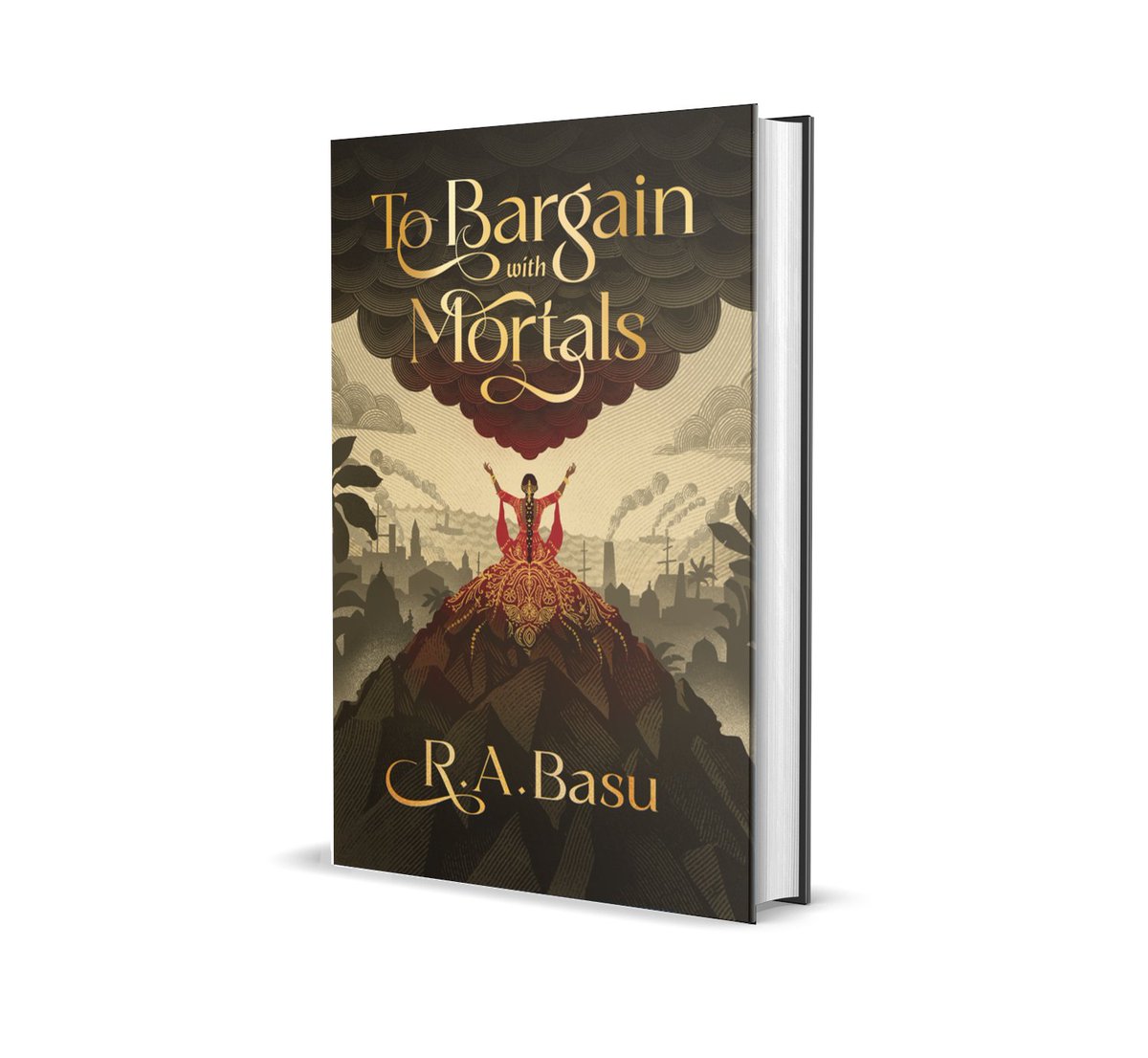 Another day another cover reveal, this time for R. A. Basu's incredible high fantasy novel TO BARGAIN WITH MORTALS, about a heiress set on gaining power in her homeland, and the gang leader she partners with