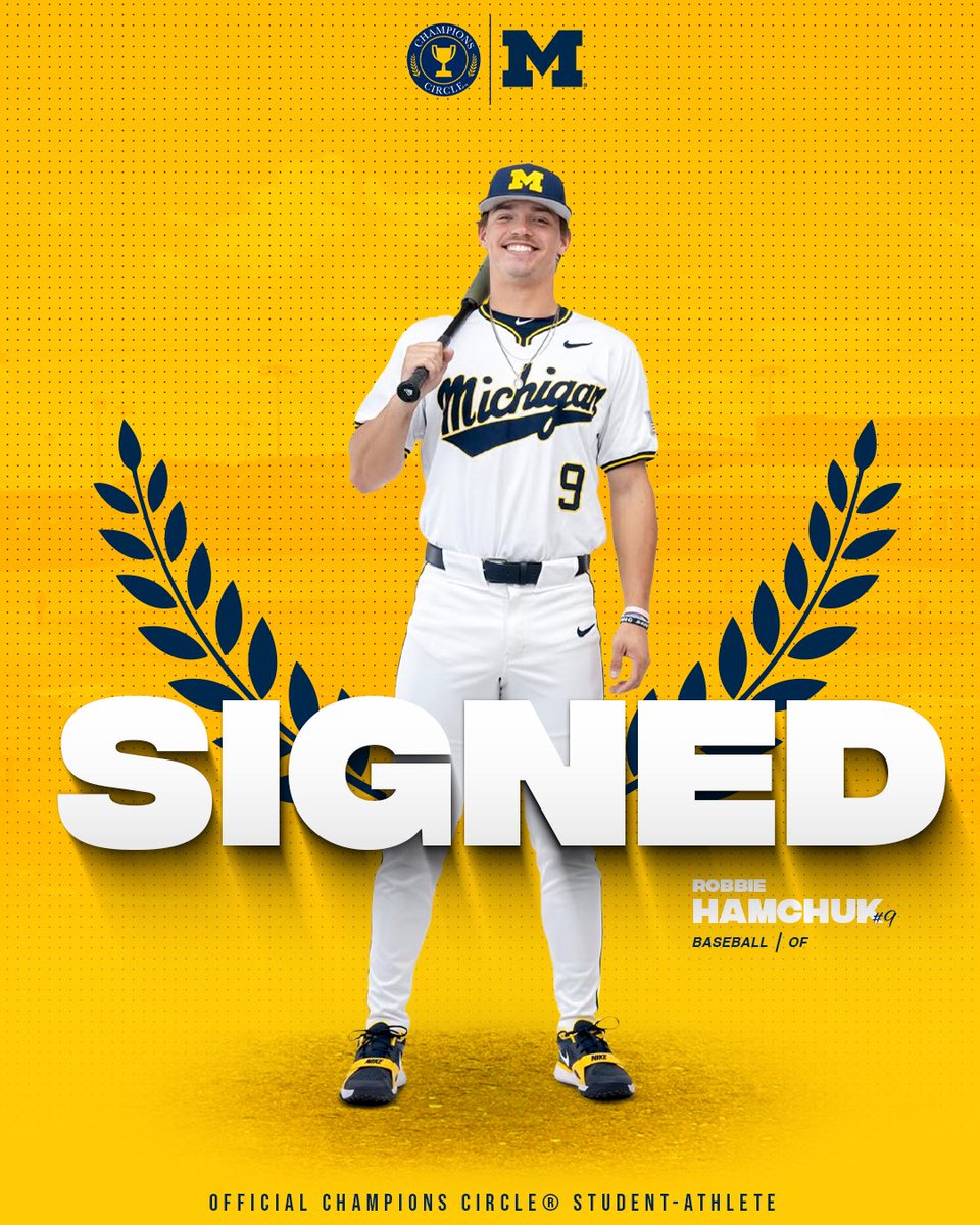 Wearing Maize and Blue for his last dance. 

We’re excited to announce that Robbie Hamchuk (<a href="/robbie_hamchuk/">Robbie</a>) is an Official Champions Circle Student-Athlete!