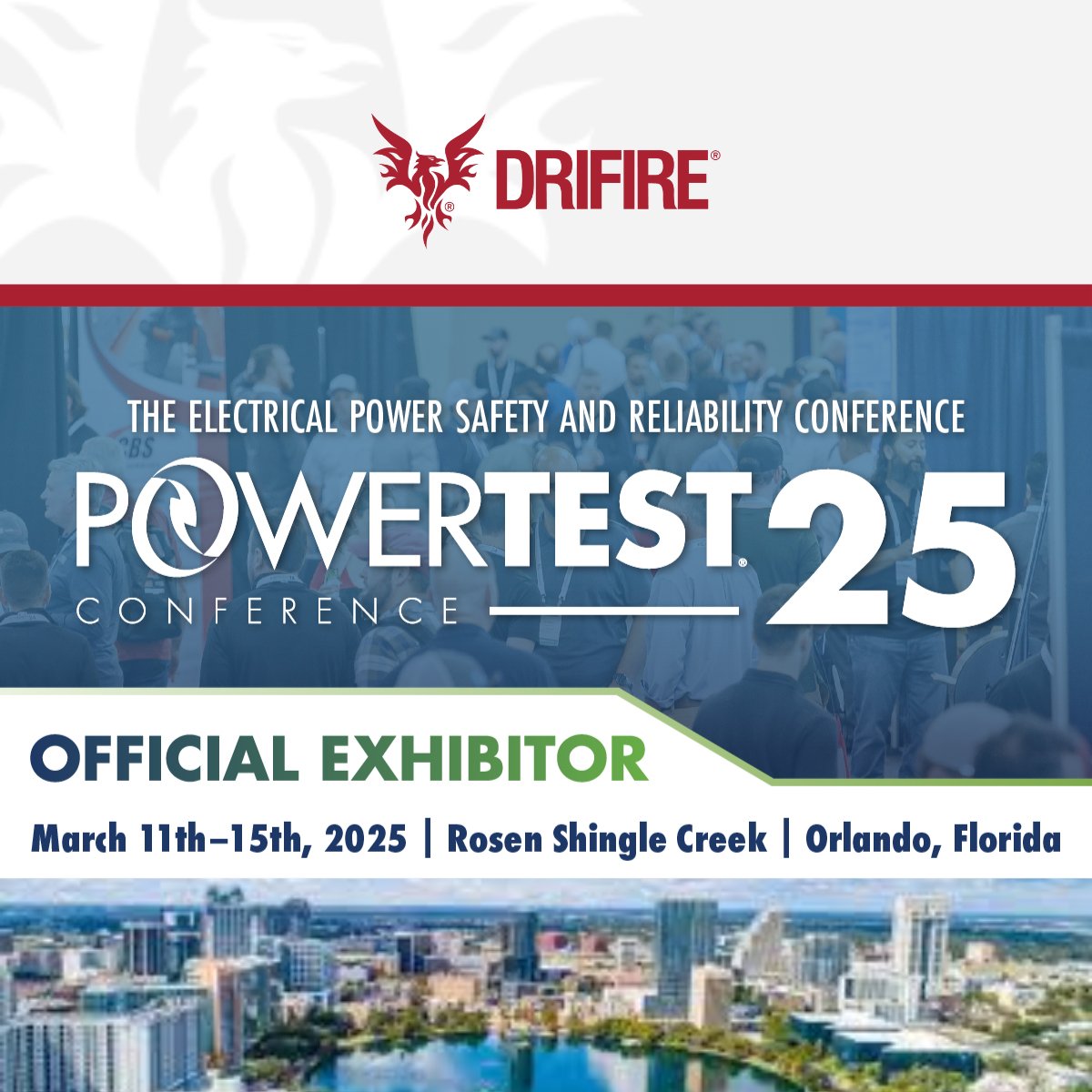 drifire's tweet image. Find the DRIFIRE team in Orlando at NETA PowerTest, March 11-15! Stop by booth 321 to check out our latest performance-driven FR gear and stay ahead in power and protection.

#NETAPowerTest #PowerTest25 #DRIFIRE #OwnEveryMission #FRClothing