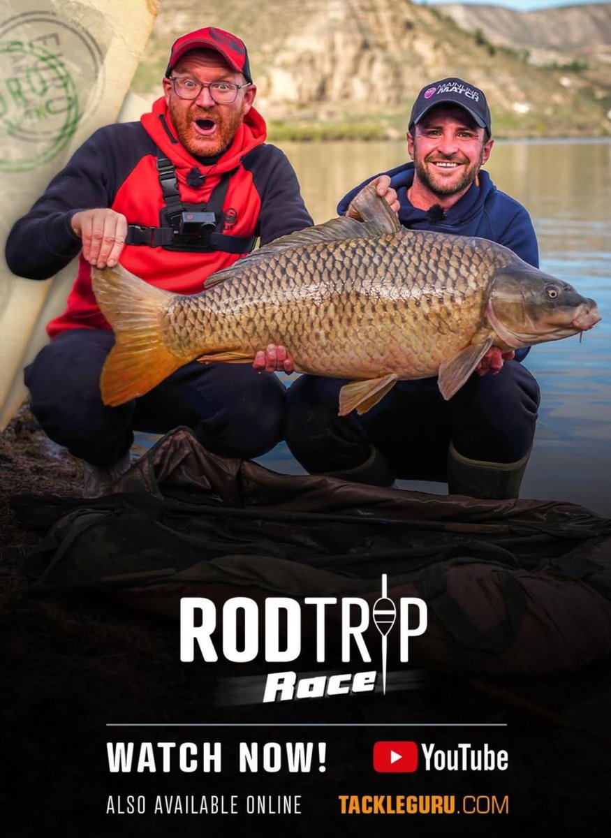 Watch now the epic first episode of The RodTrip Race, Adam Rooney, Matt Godfrey, Frankie Gianoncelli, and Brandon George head to Mequinenza, Spain – a legendary hotspot for monster fish! But this isn't just about catching catfish and carp…
🎥 youtu.be/1rHlVQqCOgY?si…