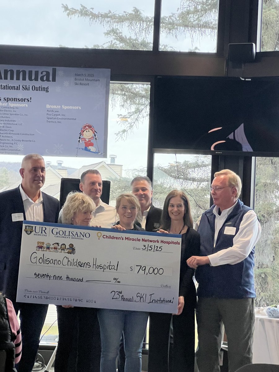 The 23rd annual Golisano Children’s Hospital invitational ski outing!! Raised $79k for the hospital. Thank you donors!