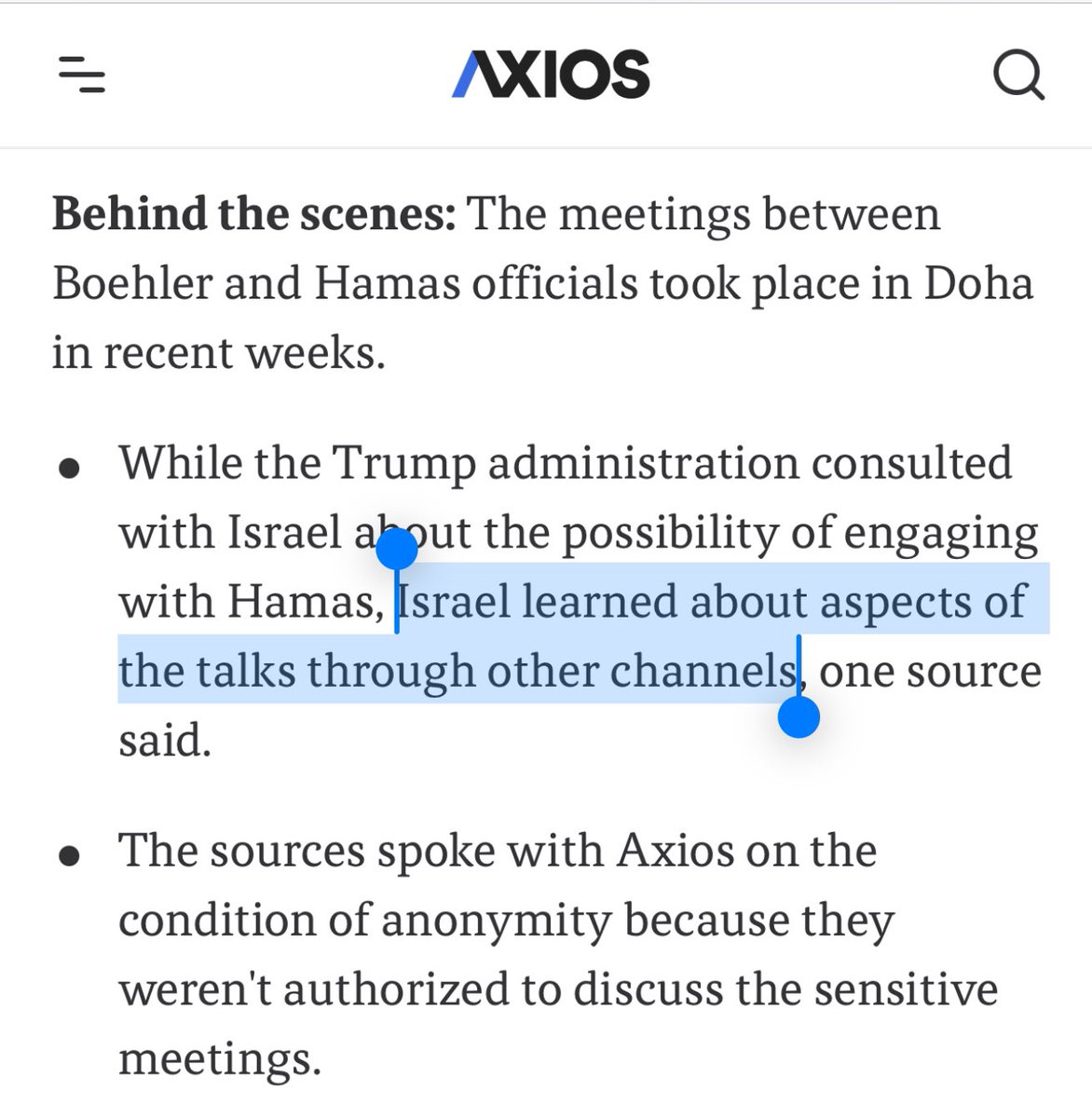 MaxBlumenthal's tweet image. So Israel is spying on the Trump admin and leaking its sensitive diplomatic moves to the press