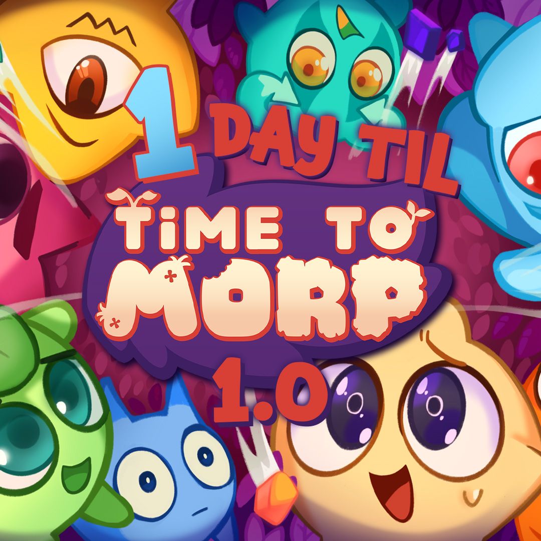 We're launching Time to Morp 1.0 TOMORROW!

All new quests, UX design, and character activities (to name a few) just for you! This is Time to Morp like you've never seen it before.
