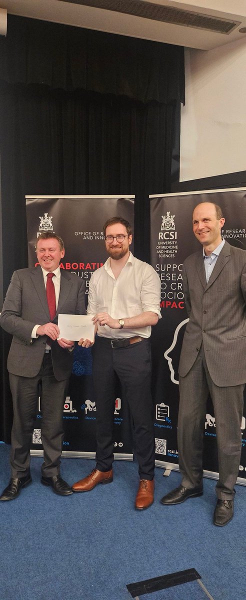 Congratulations to Ian Woods on being awarded the Best Early Career Researcher Talk at <a href="/RCSI_Irl/">RCSI</a> Research Day 2025!