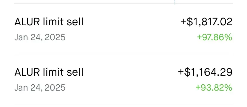 BullRunHQ's tweet photo. A member just earned +$3000 from $ALUR! 📷 Ready to take your trading to the next level? Start your 14-day FREE trial today!! https://t.co/besaOLMCpO

$NFLX $ORCL $SQQQ $BLBX $TSLA $SOXL $TEM $TRUMP $KOPN $NVDA $ONIT $ORCL $TEM $GELS $LSH $TRUMP $KOPN $BLBX $NFLX $ARM https://t.co/YVZrUr6HtR