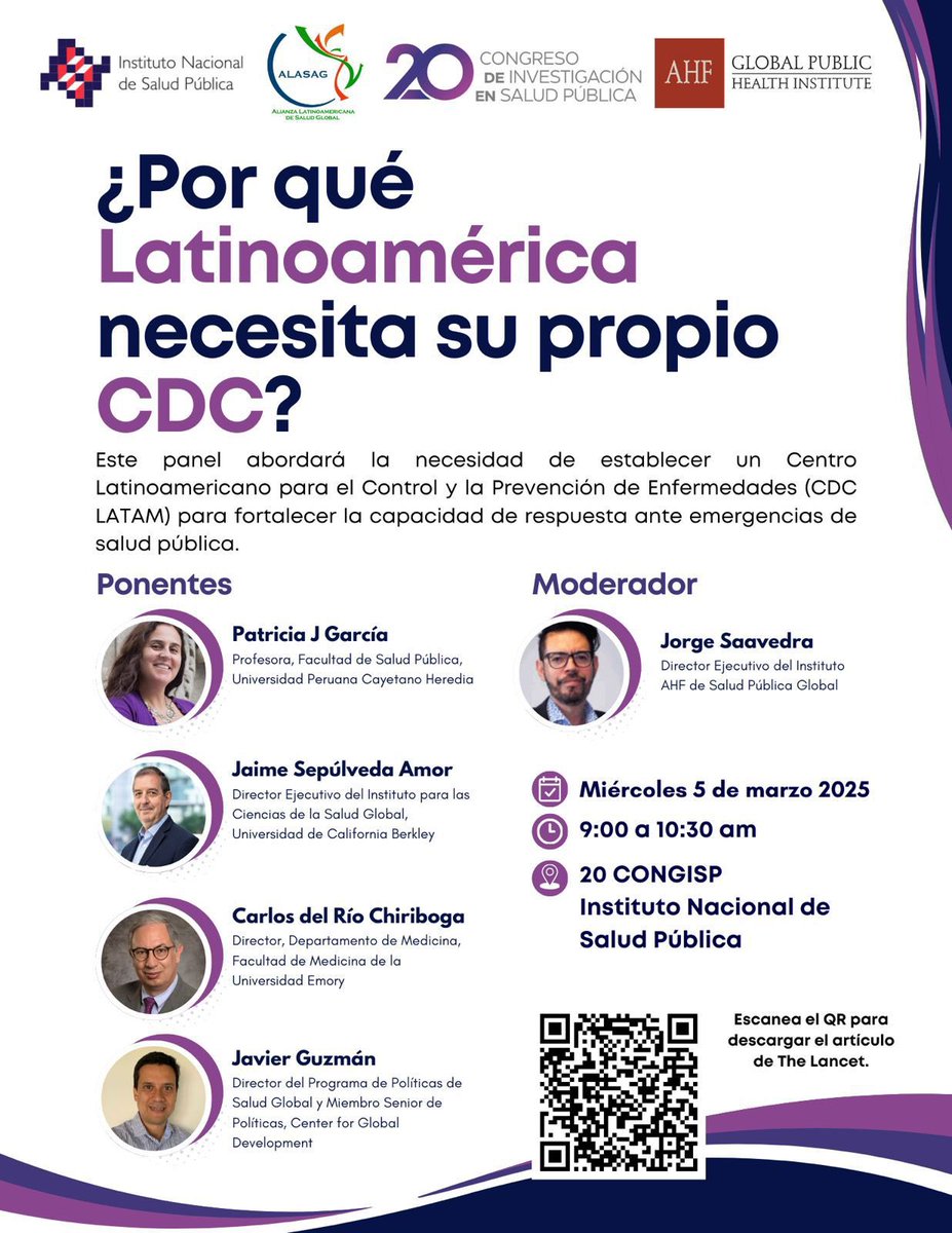 Jorge Saavedra (@jorgesaavedramx) on Twitter photo <a href="/CONGISPMx/">CONGISP</a> Latinoamérica necesita un Centro Regional para Control de Enfermedades. Panel para resaltar las ventajas, los retos, y los pasos que faltan para coordinarnos como región y entre países para prevenir, prepararse y enfrentar emergencias de salud pública <a href="/ahfinstitute/">AHF Global Public Health Institute</a> <a href="/CONGISPMx/">CONGISP</a> Latinoamérica necesita un Centro Regional para Control de Enfermedades. Panel para resaltar las ventajas, los retos, y los pasos que faltan para coordinarnos como región y entre países para prevenir, prepararse y enfrentar emergencias de salud pública <a href="/ahfinstitute/">AHF Global Public Health Institute</a>