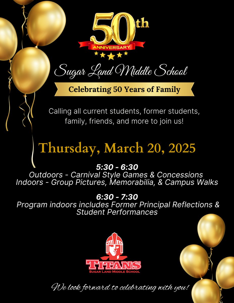 SLMS Celebrates 50 Years! Please join us on March 20th.