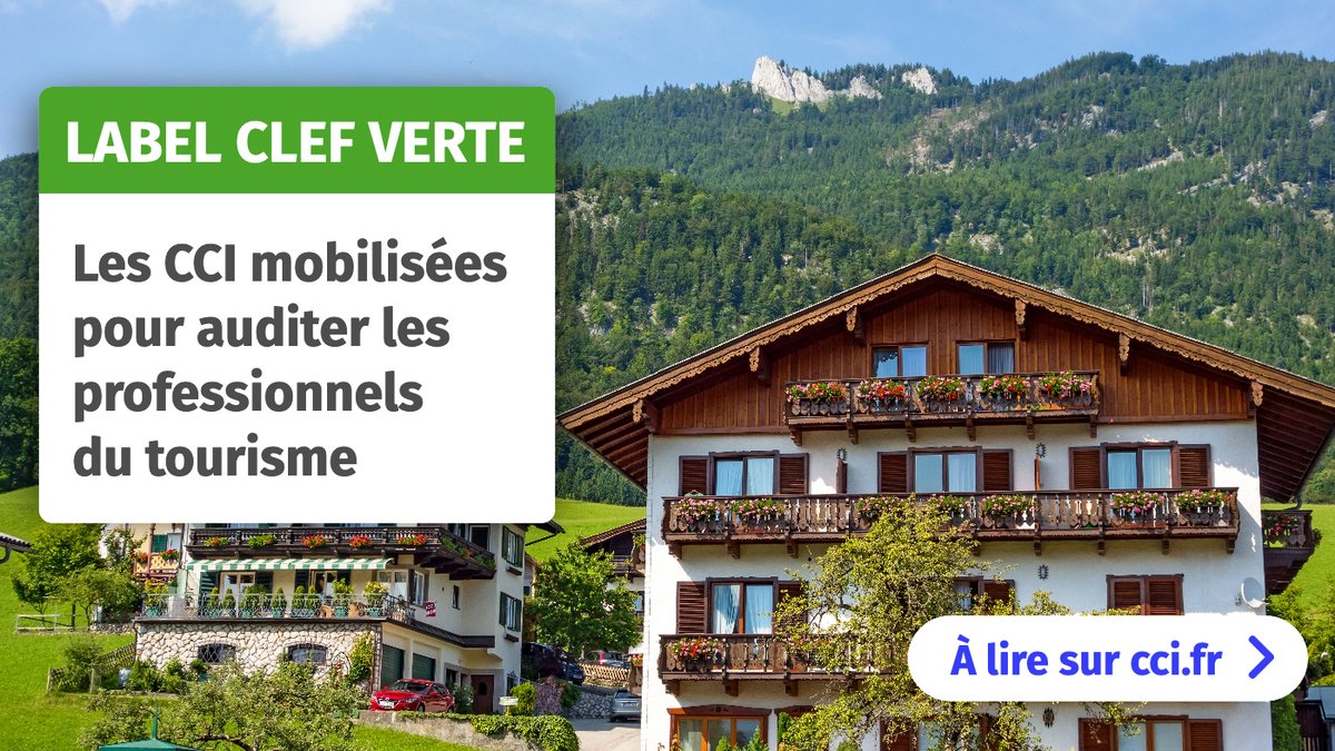 ⛰️☀️ Tourisme durable | Connaissez-vous le label <a href="/ClefVerte/">Clef Verte France</a> ? C'est le 1er #écolabel pour les hébergements #touristiques et les #restaurants en 🇫🇷 géré par les #CCI et <a href="/Teragir/">Teragir</a> ! Plus d'infos 👉🏻 shorturl.at/evzMG