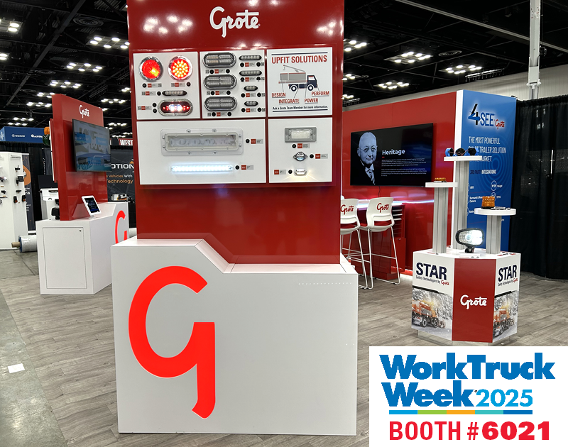 GroteIndustries's tweet photo. Grote Industries is exhibiting at NTEA’s Work Truck Week in Indianapolis. Be sure to stop by booth 6021 to see our newest products! https://t.co/wJzgT0yaFq