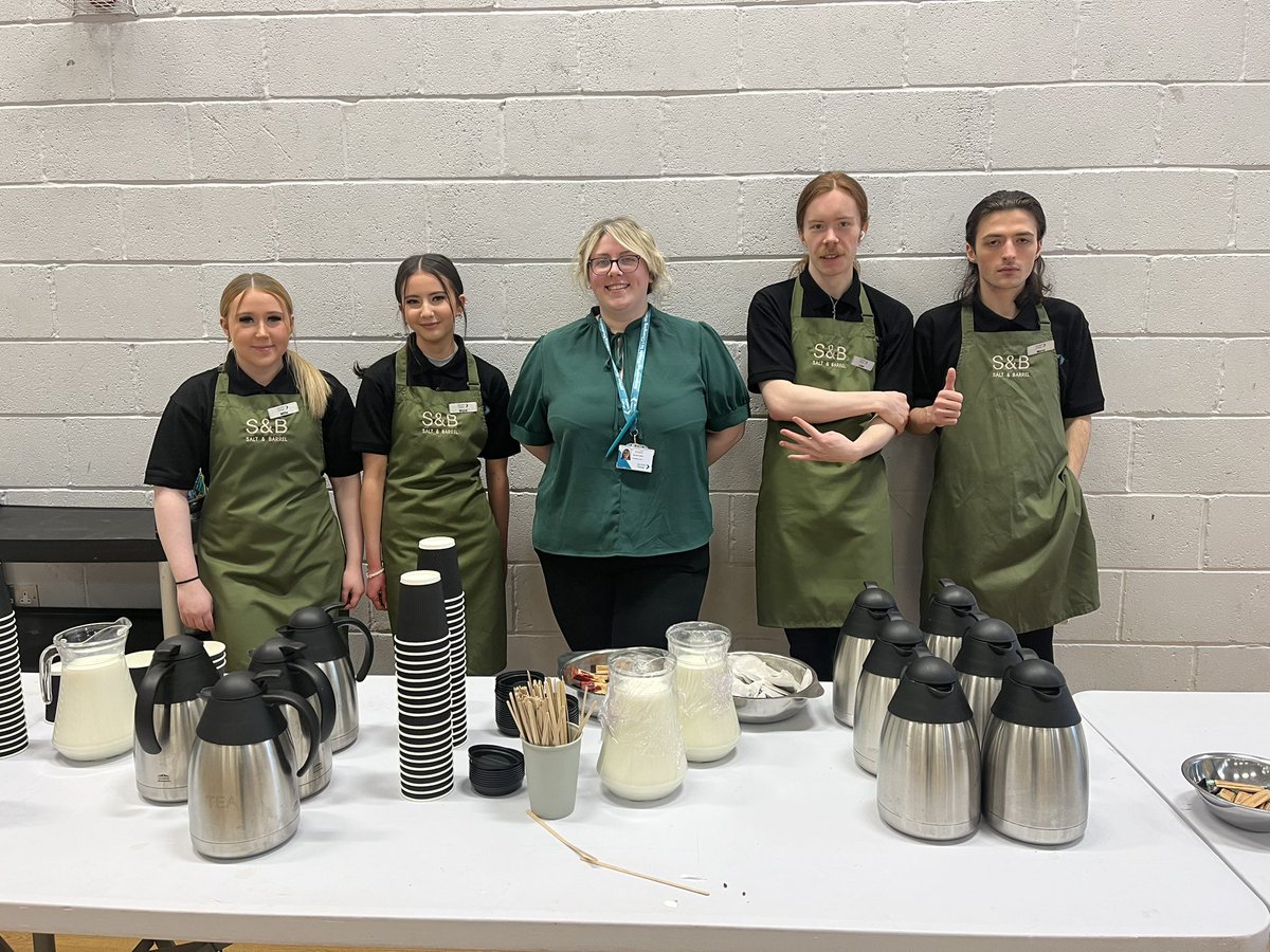 Thanks to our students from Uniformed Services and the Salt and Barrel restaurant for all your help setting up the Early Years event and for providing refreshments 👏