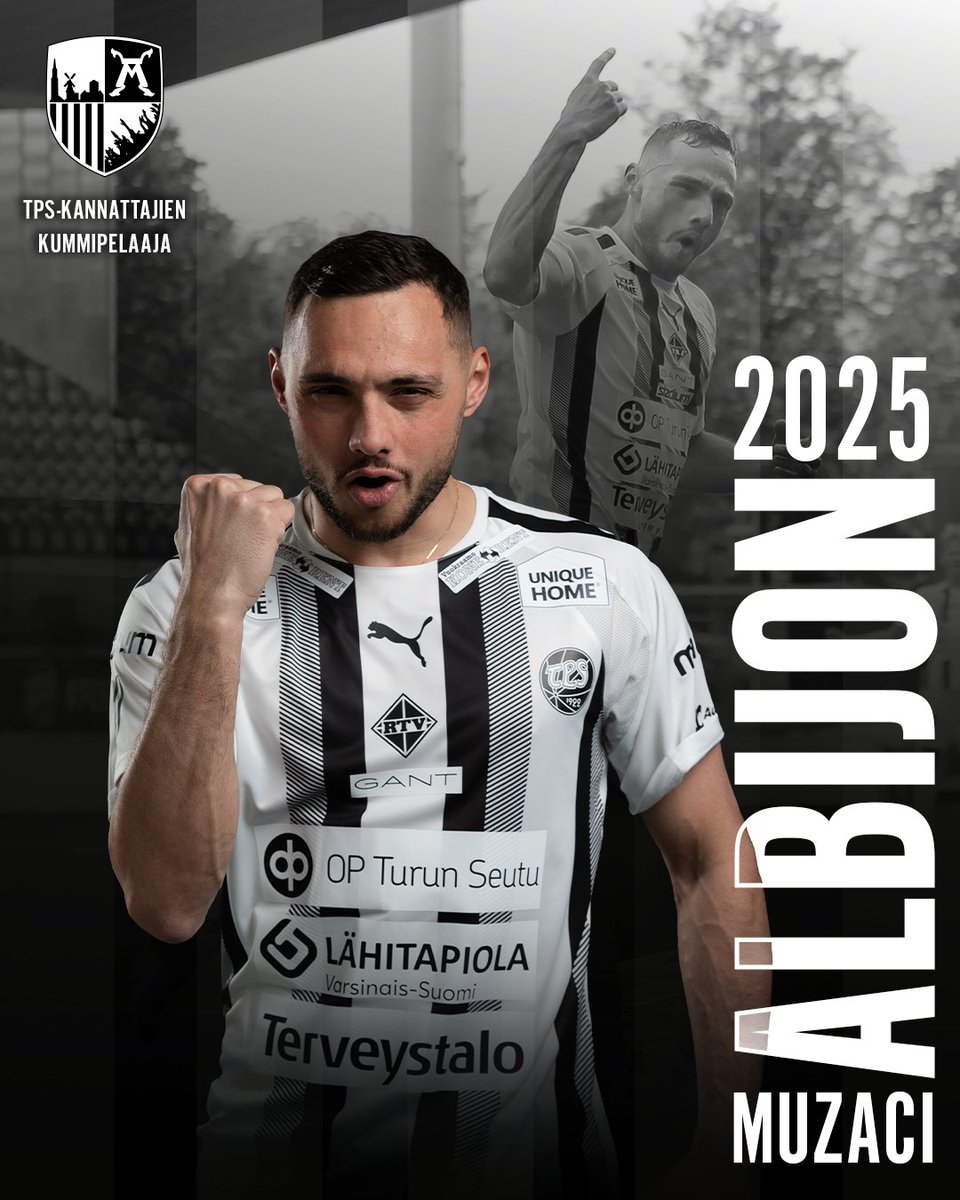 Albi jatkaa Tepsissä! TPS on solminut yksivuotisen jatkosopimuksen joukkueen viime kauden parhaan maalintekijän Albijon Muzacin kanssa. Muzacin jatkosopimuksen mahdollisti TPS-kannattajien taloudellinen tuki.

📝 Tiedote: fc.tps.fi/uutiset/tpsn-v…

#FCTPS #Ykkösliiga #Turku #TKOMV