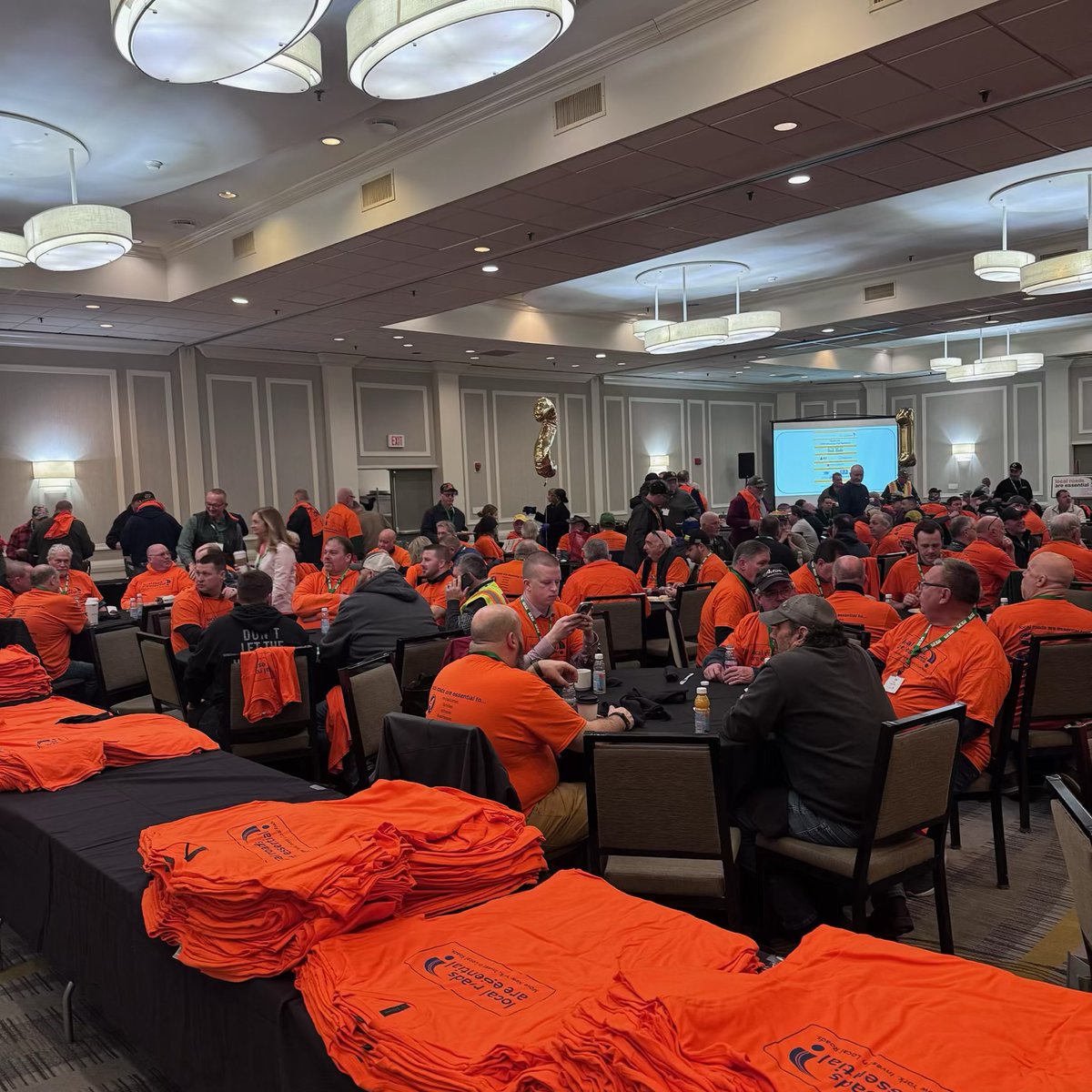 CountyHighways's tweet photo. 2025 Advocacy Day kicked off with a beautiful breakfast and a few words from NYSCHSA President, Kevin Hajos. 

For those of you who couldn’t join us today in Albany, stay tuned for live updates throughout the day! #NYSCHSA #LRAE https://t.co/8eu2QG4om3