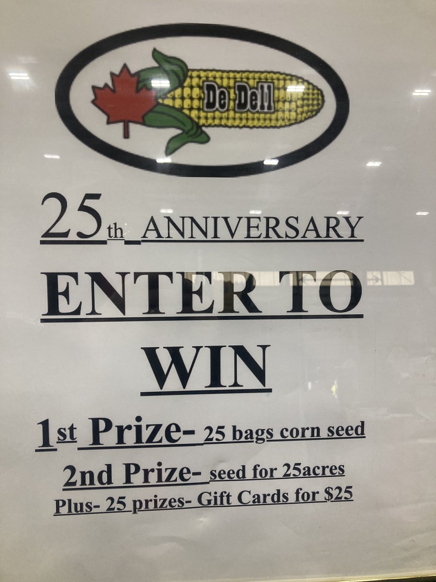 All set up and ready to roll at #LdnFarmShow. Stop by our booth and fill out a ballot as we celebrate 25 years in business!  Let us show you how you can #ThriveIn25