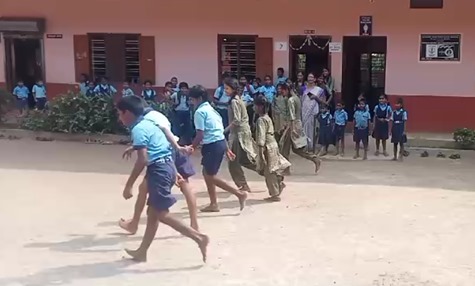 Physical activity in school is crucial for students' overall health offering benefits like improved academic performance, better concentration, increased self-esteem, stronger bones and muscles, reduced risk of obesity and enhanced social skills. 
#AyushmanBharat #HealthyLiving