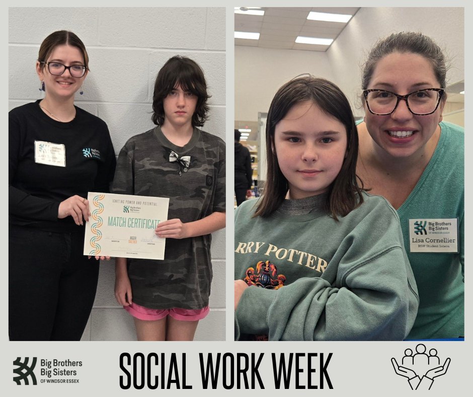This SOCIAL WORK week, we'd like to introduce Liv &amp; Lisa! They are 4th Year BSW Student Interns from <a href="/UWindsor/">University of Windsor</a>. We have really enjoyed having Liv &amp; Lisa as part of the BBBSWE Team! 💙
*
*
*
#socialwork #mentorship #mentor #windsorontario #windsoressexcounty #mentoringmatters
