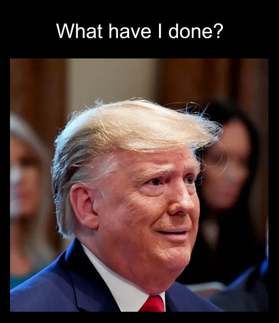 TomKeepIt's tweet photo. We all know what you've done.

#Trump #TrumpTariffs #TrumpIsARussianAsset #disastor https://t.co/AxnvYz1Zdd