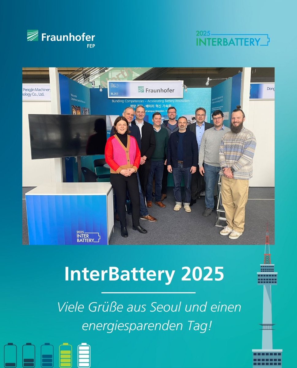 Heute, am 5. März, feiern wir nicht nur den Tag des Energiesparens, sondern präsentieren auf der InterBattery 2025 in Seoul unsere neuesten Innovationen im Bereich Energiespeicherung! ⚡🔋

Viele Grüße aus Seoul und einen energiesparenden Tag! 🌍✨