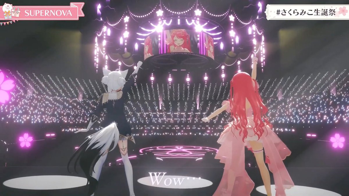 Foxtail009's tweet photo. 開幕のメドレーでぶち上りからのお姫様コンセプト曲、そしてフブさんとアワーツリーからのまさかのSUPERNOVA、そしてとどめのRe:flection…みこちが本当に力を注ぎ込んだんだなって伝わる最高のバースデーライブだった！
メン限アンコールで大好きなあの曲も歌ってくれてもう文字数　#さくらみこ生誕祭 https://t.co/rhNUKymDgi