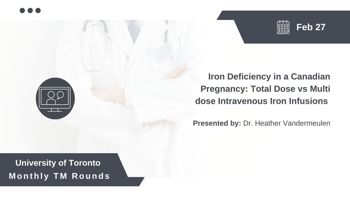Watch Archive! UofT #Transfusion #Medicine Round 
buff.ly/55cfUhk