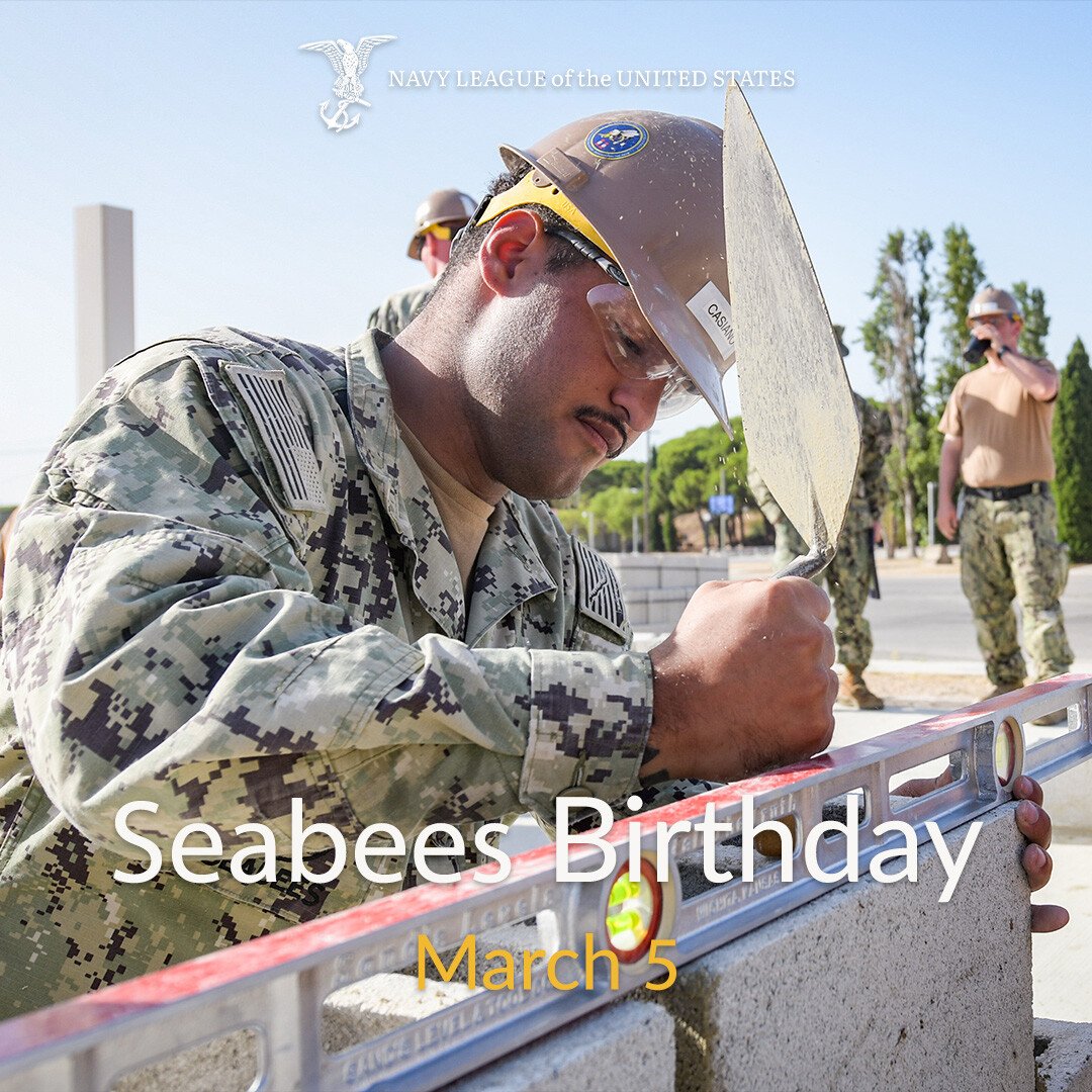 Happy birthday to the Seabees! United States Naval Construction Battalions carry out construction assignments across the globe. Wherever the battle may be for our sea services, the Seabees will be there to build the foundation. Thank you!