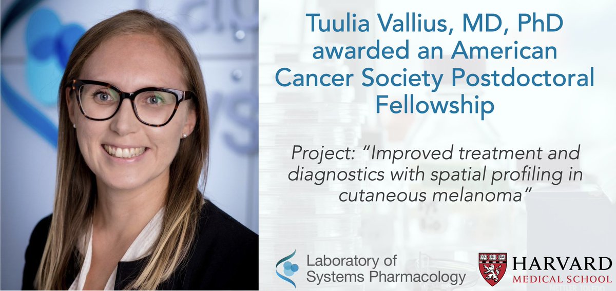 Congrats to Tuulia Vallius on receiving an American Cancer Society Postdoctoral Fellowship! 🎉
Tuulia’s project aims to understand the earliest stages of melanoma development, which will provide insights into new biomarkers to improve melanoma diagnosis and treatment.