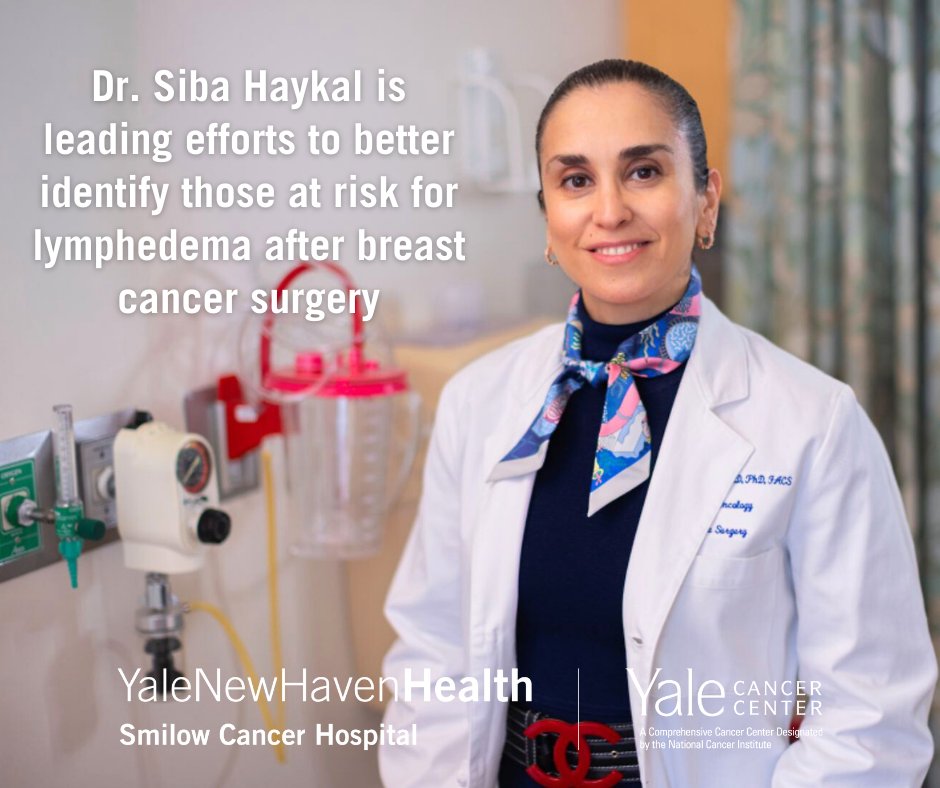 Smilow Cancer Hospital (@smilowcancer) on Twitter photo .<a href="/DrSibaHaykal/">Siba Haykal Hunter MD PhD FRCSC FACS</a> is working on a new predictive tool to identify those at risk of #lymphedema after #breastcancer surgery that will 'help us develop better strategies for enhancing patient care.'
yalecancercenter.org/news-article/y…
Join Dr. Haykal tomorrow night at 6pm for Smilow Shares: .<a href="/DrSibaHaykal/">Siba Haykal Hunter MD PhD FRCSC FACS</a> is working on a new predictive tool to identify those at risk of #lymphedema after #breastcancer surgery that will 'help us develop better strategies for enhancing patient care.'
yalecancercenter.org/news-article/y…
Join Dr. Haykal tomorrow night at 6pm for Smilow Shares: