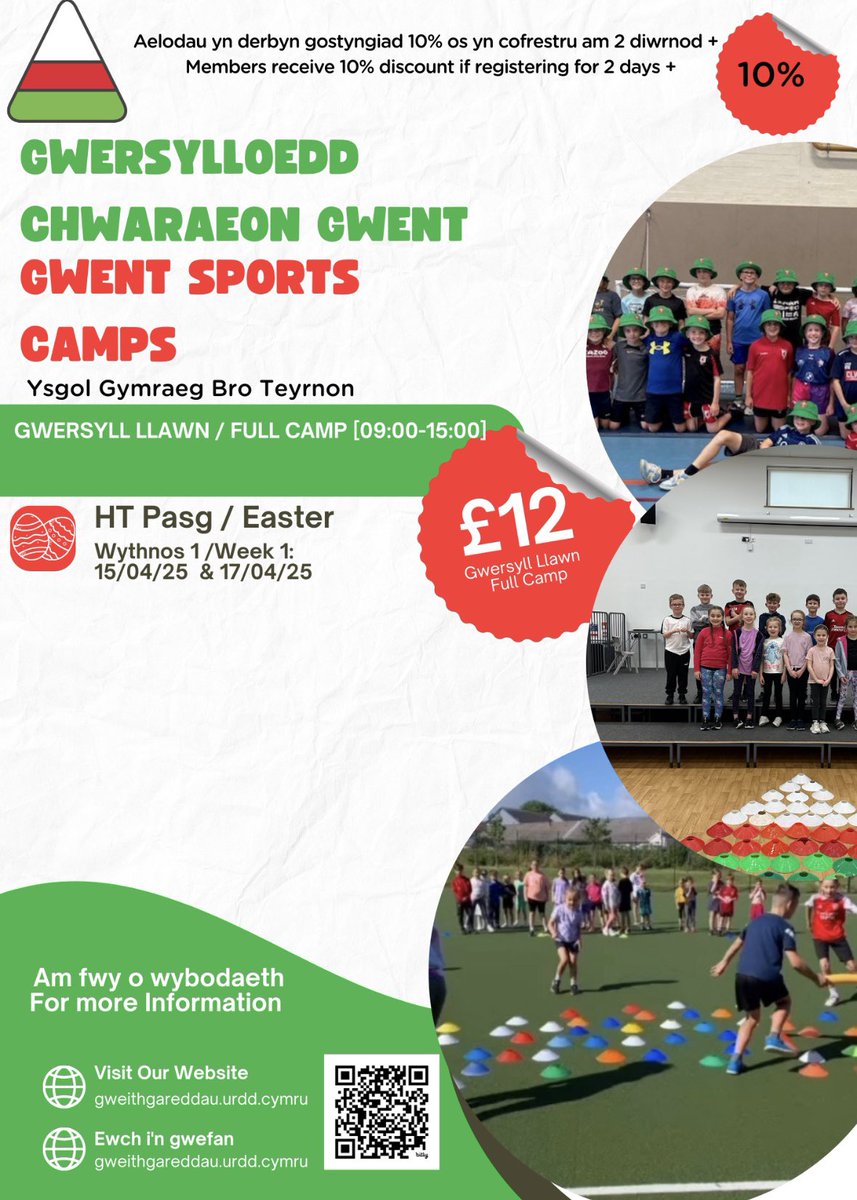 Urdd Rhanbarth Gwent (@urddgwent) on Twitter photo Gwersylloedd Aml-Chwaraeon Pasg Ysgol Bro Teyrnon โฝ๏ธ๐๐ฅ
Ysgol Bro Teyrnon Easter Multi-Sports Campsโฝ๏ธ๐๐ฅ
<a href="/broteyrnon/">Ysgol Gymraeg Bro Teyrnon</a>
Cofrestrwch yma | Register here:
gweithgareddau.urdd.cymru Gwersylloedd Aml-Chwaraeon Pasg Ysgol Bro Teyrnon โฝ๏ธ๐๐ฅ
Ysgol Bro Teyrnon Easter Multi-Sports Campsโฝ๏ธ๐๐ฅ
<a href="/broteyrnon/">Ysgol Gymraeg Bro Teyrnon</a>
Cofrestrwch yma | Register here:
gweithgareddau.urdd.cymru