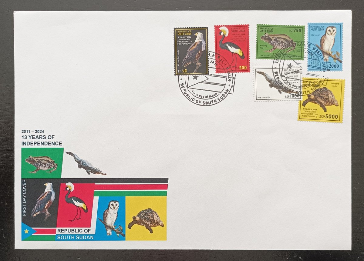 South Sudan 2024
#birds #wildlife #FDC #stamps