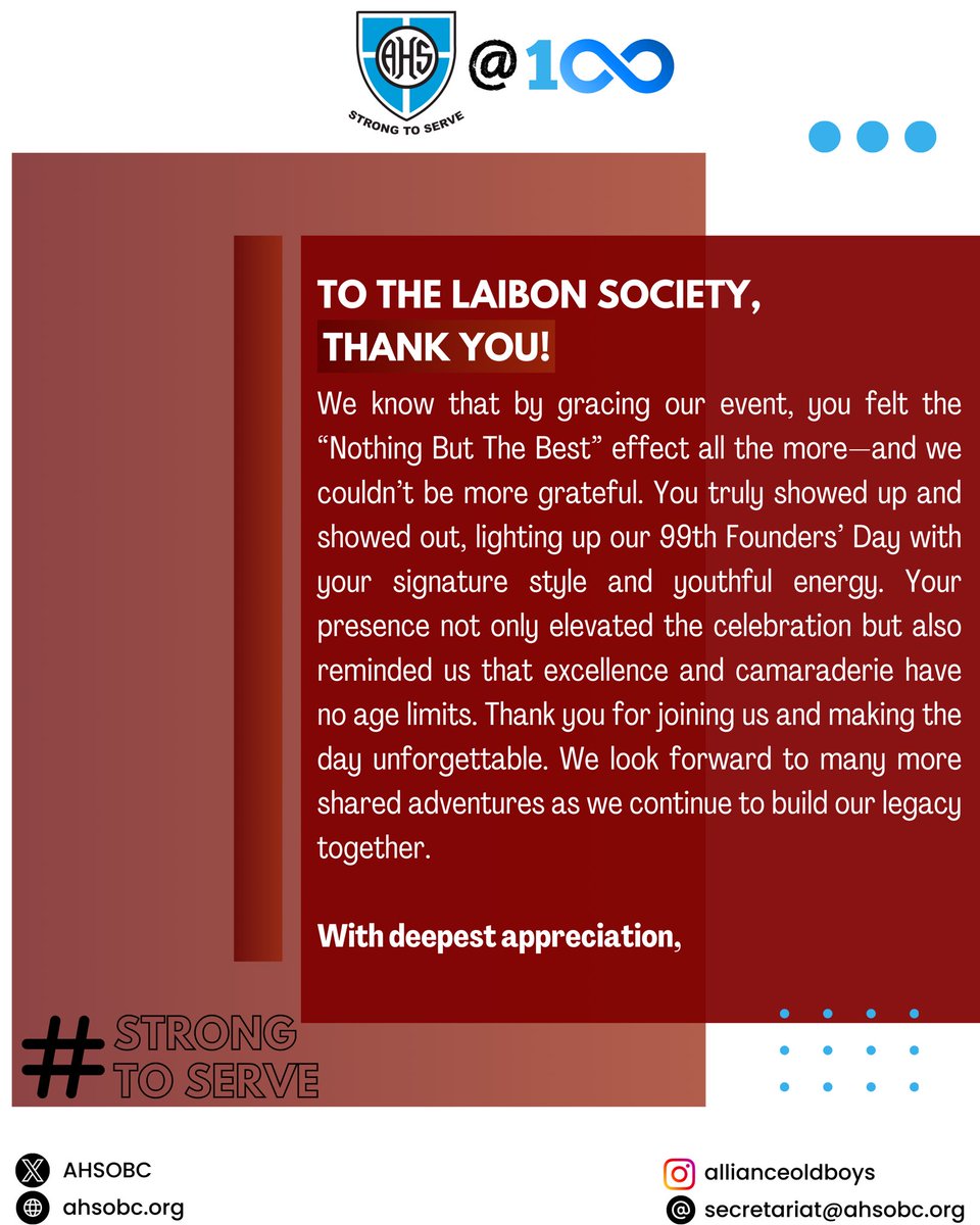 Alliance Old Boys' Club (@ahsobc) on Twitter photo Gentlemen <a href="/LaibonSociety/">The Laibon Society</a>, <a href="/lenanaschool/">Lenana School</a>
Thank you for honoring our invitation. 🫡 Gentlemen <a href="/LaibonSociety/">The Laibon Society</a>, <a href="/lenanaschool/">Lenana School</a>
Thank you for honoring our invitation. 🫡