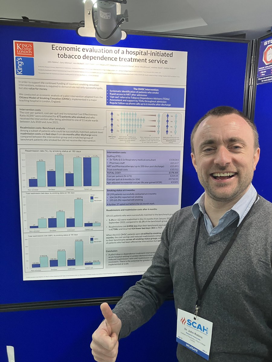 π
πΆπ ππΈπ’ππΆππ½ (@raymcgrath_rn) on Twitter photo Reduced re-admission rates AND reduced re-admission costs. #stopsmoking #smokefree is a no brainer. On the poster line-up at #SCaH2025. Economic evaluation by <a href="/JohnRobinsKCL/">John Robins</a> and colleagues from <a href="/KingsNRG/">KCL Nicotine Research Group</a> & <a href="/KingsCollegeNHS/">King's College NHS</a> Reduced re-admission rates AND reduced re-admission costs. #stopsmoking #smokefree is a no brainer. On the poster line-up at #SCaH2025. Economic evaluation by <a href="/JohnRobinsKCL/">John Robins</a> and colleagues from <a href="/KingsNRG/">KCL Nicotine Research Group</a> & <a href="/KingsCollegeNHS/">King's College NHS</a>