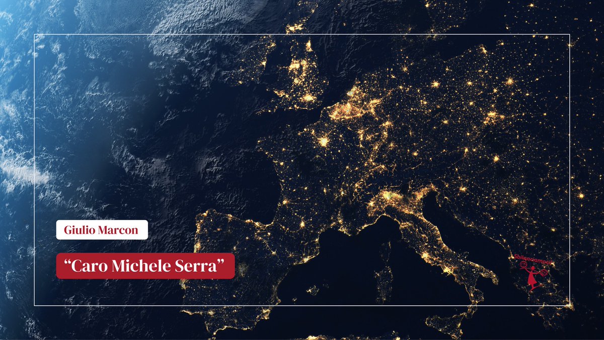 Caro Michele Serra
Proponi una manifestazione per l’#europa, “dal basso”. La tua è una manifestazione per l’Europa “senza aggettivi”. Ma anche senza parole. Senza la più importante: #pace. sbilanciamoci.info/caro-michele-s…