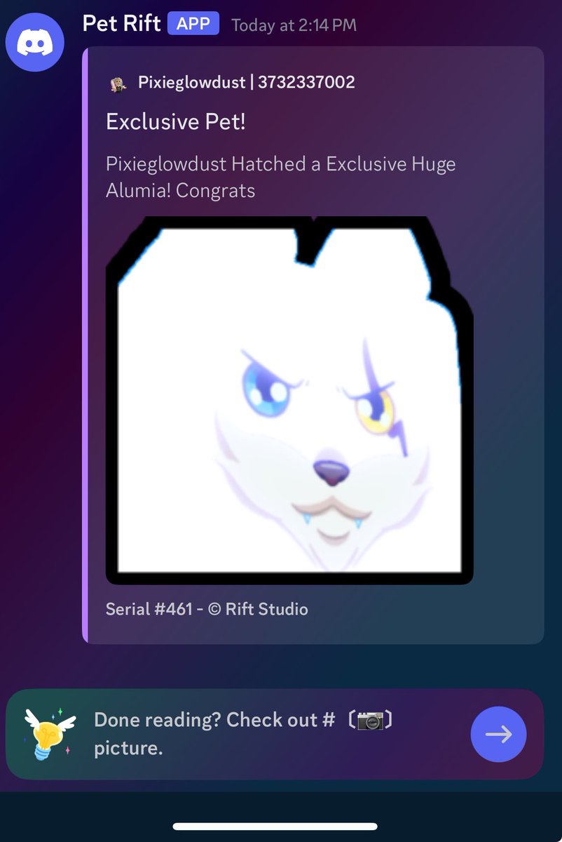 pixiedust10922's tweet photo. Omg finally my alt hatched a huge in #petrift https://t.co/aR1tiP2Lcm