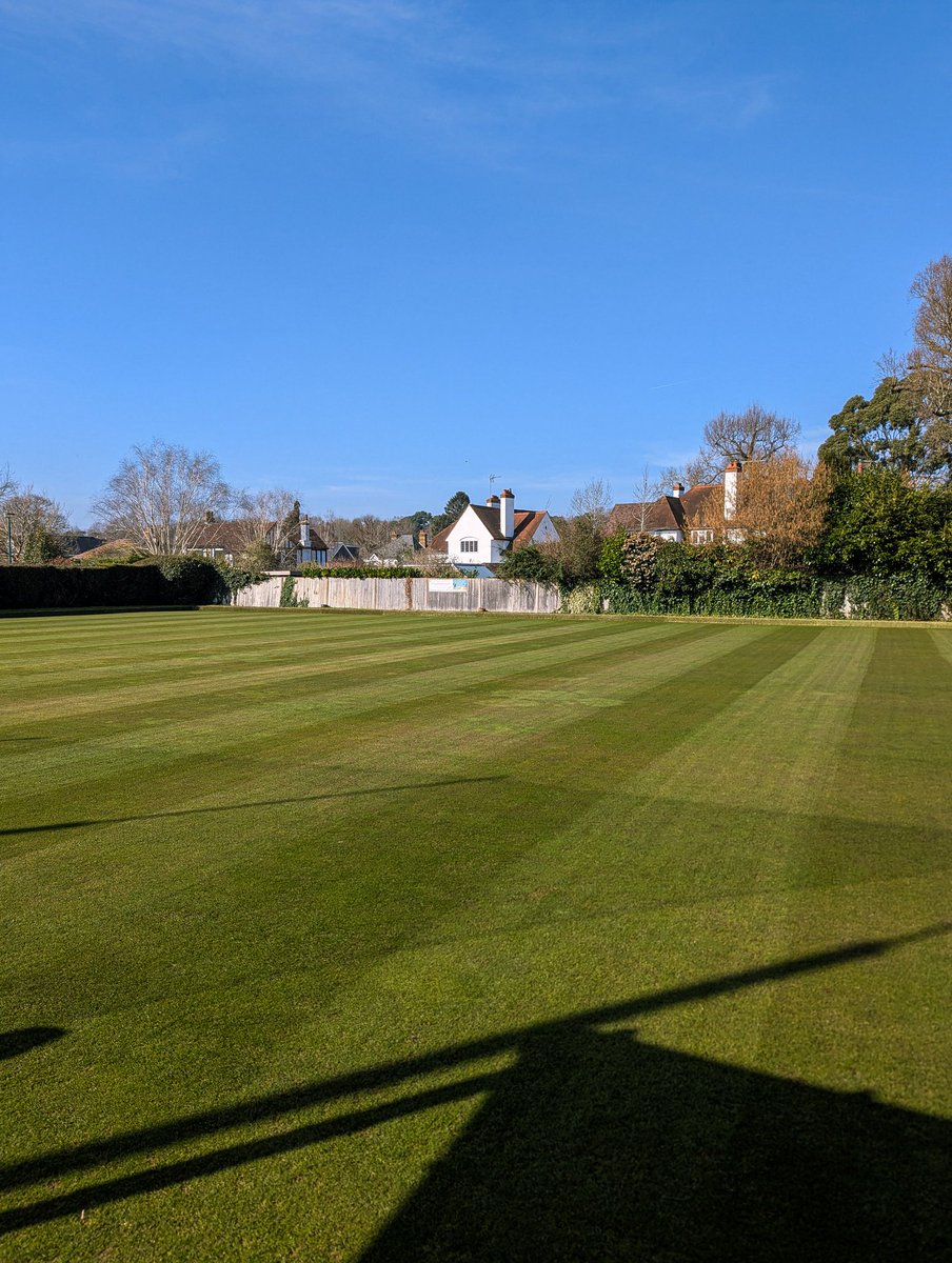 Surrey Sports Turf (@sstmltd) on Twitter photo Productive day as the outfield was dry enough for a cut with <a href="/TrimaxMowers/">TrimaxMowingSystems</a> striker. the cricket square had a drop of seed to fill in the thinner areas and it's first roll. The bowling green took a cut after an application of iron to help with the moss. Feels like spring 🌱🌼 Productive day as the outfield was dry enough for a cut with <a href="/TrimaxMowers/">TrimaxMowingSystems</a> striker. the cricket square had a drop of seed to fill in the thinner areas and it's first roll. The bowling green took a cut after an application of iron to help with the moss. Feels like spring 🌱🌼