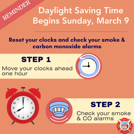 Daylight Saving Time Begins – March 9 : Daylight Saving Time begins on March 9 this year. The Department would like to remind residents to check their smoke and carbon monoxide alarms as they spring forward. ipswichfire.com/2025/03/05/day…