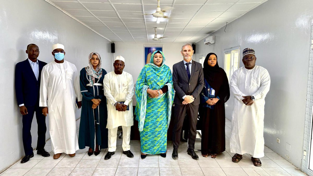 IOM Chad 🇺🇳 (@iomchad) on Twitter photo N'Djaména, le 05 mars 2025 : Rencontre entre la Ministre de l'Action Sociale, de la Solidarité et des Affaires Humanitaires du Chad, Madame Zara Mahamat Issa et le Chef de Mission de l'OIM, M. <a href="/Preyntjens/">Pascal Reyntjens</a> au #Tchad🇹🇩.
Les échanges ont porté sur la collaboration entre les deux N'Djaména, le 05 mars 2025 : Rencontre entre la Ministre de l'Action Sociale, de la Solidarité et des Affaires Humanitaires du Chad, Madame Zara Mahamat Issa et le Chef de Mission de l'OIM, M. <a href="/Preyntjens/">Pascal Reyntjens</a> au #Tchad🇹🇩.
Les échanges ont porté sur la collaboration entre les deux