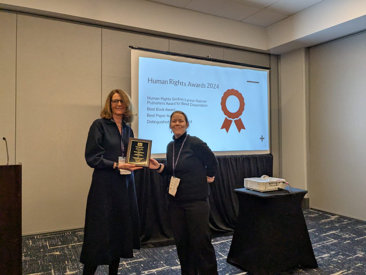Denisa Kostovicova 🦋 @denisakost.bsky.social (@denisakost) on Twitter photo I was honoured to receive the ISA 2025 Human Rights Section Book Award for my <a href="/CornellPress/">Cornell University Press</a> book Reconciliation by Stealth. Like the book, it’s dedicated to those seeking justice after violence & those helping them in their search <a href="/LSEEI/">LSE European Institute</a> <a href="/LSEE_LSE/">LSEE-Research on SEE</a> I was honoured to receive the ISA 2025 Human Rights Section Book Award for my <a href="/CornellPress/">Cornell University Press</a> book Reconciliation by Stealth. Like the book, it’s dedicated to those seeking justice after violence & those helping them in their search <a href="/LSEEI/">LSE European Institute</a> <a href="/LSEE_LSE/">LSEE-Research on SEE</a>