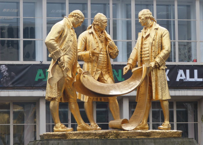 The moment contracts were signed on the resolution of Birmingham's first bin strike, 1772