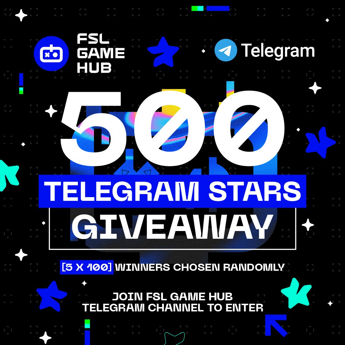 fslweb3's tweet image. 🌟 Win Telegram Stars! 🌟

To celebrate our FSL Game Hub Announcement Channel, we’re giving away 500 Telegram Stars! ✨

How to enter:
1️⃣ Join our FSL Game Hub Announcement Channel on Telegram.
2️⃣ Stay connected - you’ll automatically be entered to win Telegram Stars just for…
